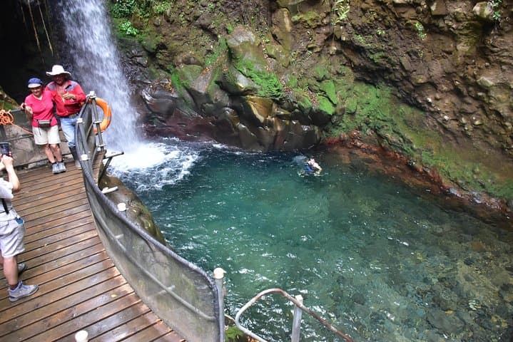 Volcano-Waterfall and Hot Springs Combo Private Tour