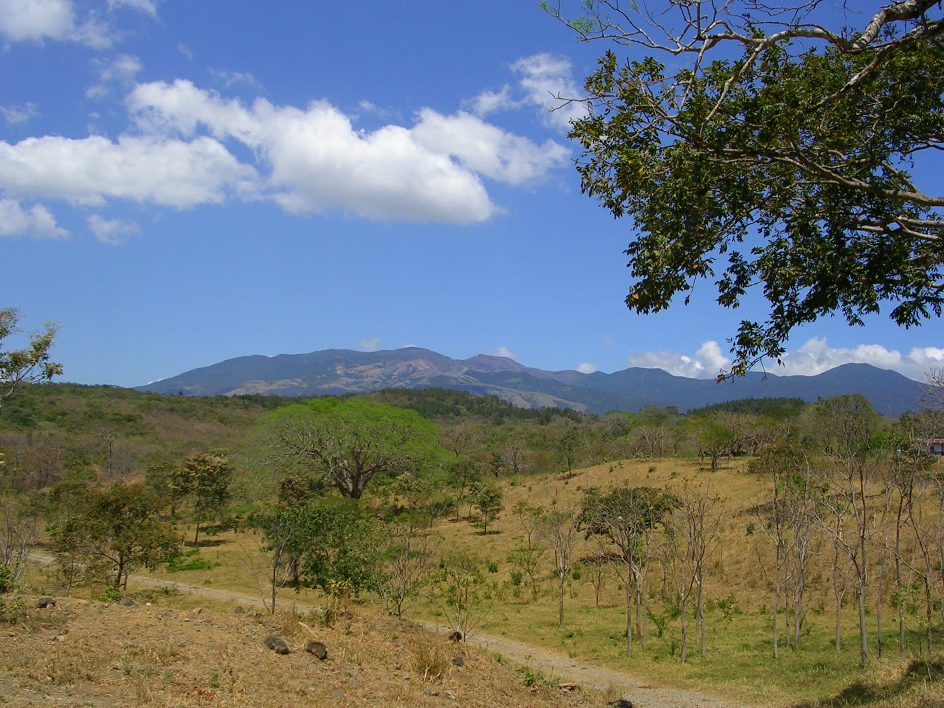 Rincón de la Vieja volcano above the Guanacaste plains, the setting of Hacienda Guachipelín